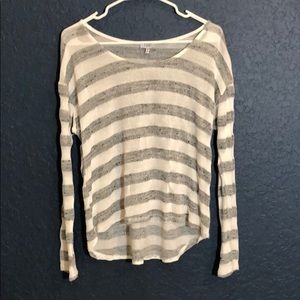 TOBI light weight scoop neck striped sweater S